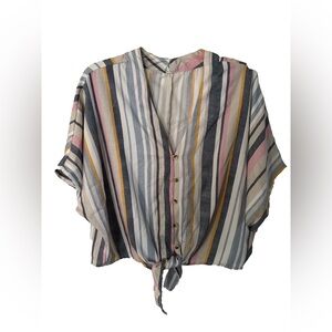 Striped Button-Up Shirt